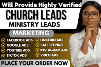 get church leads ministry leads pastor leads church leads facebook ads in 24hrs