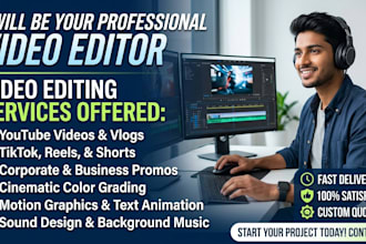 do professional video editing and short video ads