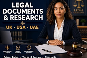 do US, UK, uae legal research, legal document, privacy policy, terms of service