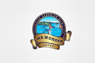 design attend surprising whisky barrel logo