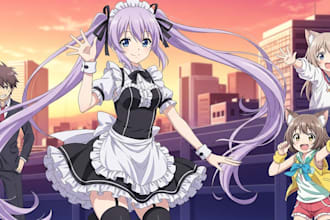 draw custom anime art of your oc, character, and fanart