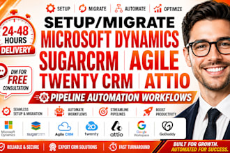 microsoft dynamics sugarcrm agile twenty crm attio pipeline automation workflows