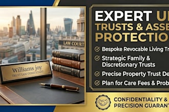 draft a premium UK living trust or asset protection trust deed