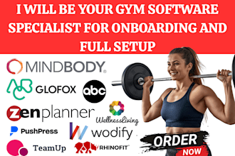 onboard and setup gym fitness crm mindbody wellnessliving rhinofit gymdesk