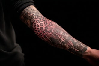 create a tattoo design of tattoo sleeve