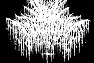 design a heavy and dirty sludgecore metal logo