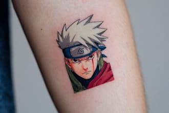 professional anime tattoo design unique style