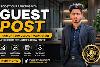 build high authority guest posts with SEO backlinks