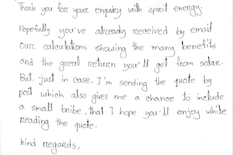 provide urgent handwriting services for you
