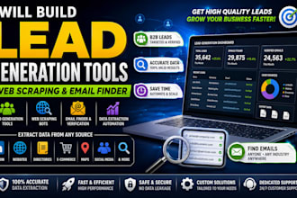 build lead generation tools, web scraping and email finder