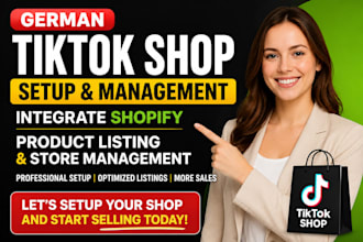 setup german tiktok shop integrate shopify product listing manage tiktok shop