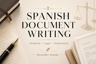 write, edit, format spanish and inglish documents