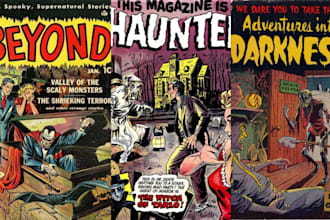 retro vintage comic illustration graphic novel comic strip as comic book artist