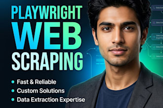 do playwright automation fill in form and web scraping