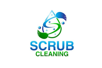 design professional fresh cleaning company logo
