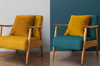 professionally change colors in photos, products, clothing