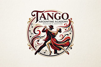 design an elegant and professional tango logo for your brand