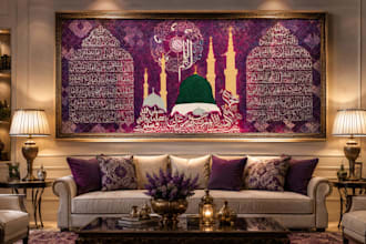 create custom arabic calligraphy and islamic wall art