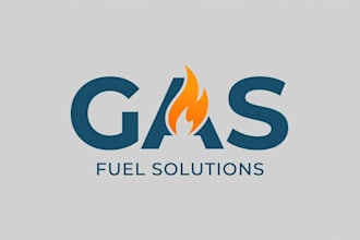 design a modern and professional gas logo for your brand