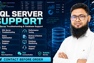 provide sql server troubleshooting and database support