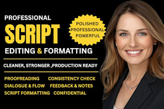 edit or rewrite movie script, screenplay, screenwriting comedy script editor