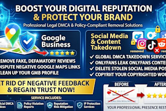 remove harmful, defamatory, dmca, and stolen content from google search results