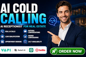 build ai cold calling ai receptionist using vapi ai retell ai for real estate