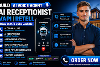 build ai voice agent ai receptionist vapi retell real estate cold calling
