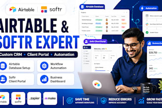 setup airtable database airtable automation softr web apps airtable expert