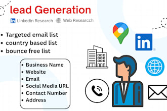 build niche targeted email list and b2b lead for mailchimp email marketing