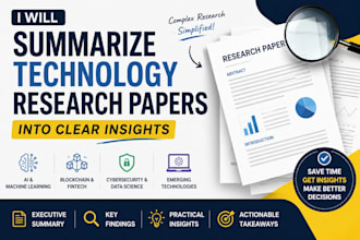summarize technology research papers into clear insights