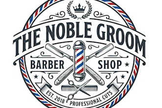 design modern super barber and barber shop logo