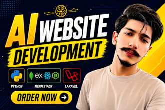 develop ai website, ai chatbot and custom ai web application