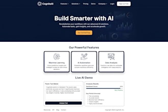 develop ai website, ai chatbot, ai web application, ai software developer