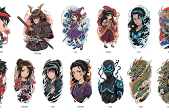 make anime tattoo design