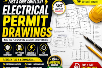 create fast electrical permit drawings for city approval and code compliance