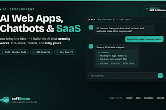 build an ai website, ai web app and ai chatbot