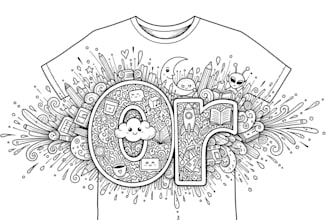 draw doodle art name or merch design