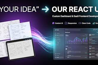 build a react nextjs saas dashboard or admin panel
