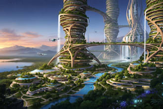 paint an environmental concept art