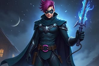 create scifi, fantasy, superhero character design