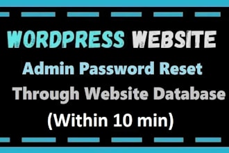 reset your wp website s admin password through the cpanel provided by your host