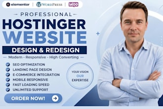 hostinger website design wordpress website seo design hostinger website redesign