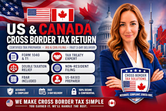 your US and canada cross border personal tax return and cra filing