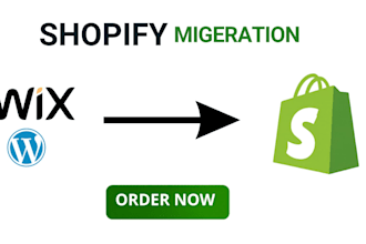 migrate wordpress wix or woocommerce to shopify