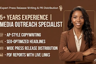 do expert press release writing and press release distribution
