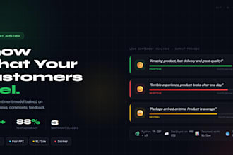 build a sentiment analysis tool for reviews comments and feedback using nlp