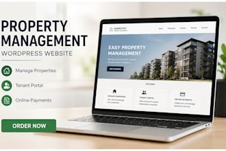 create a property management wordpress website for landlords