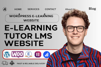 lms website educational website elearning lms wordpress website