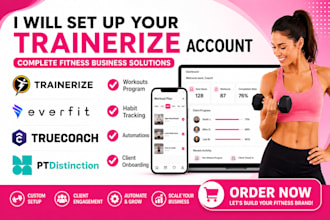 set up trainerize and upload workout programs in trainerize for fitness coaches